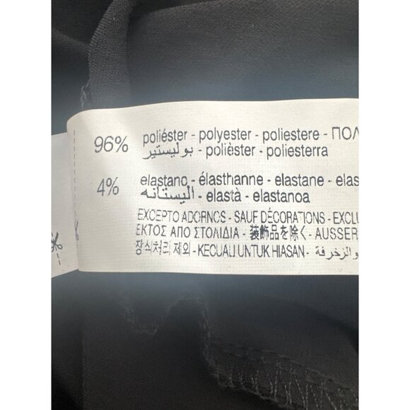 ZARA NWT Black Medium Midi Dress With Built-In Cups & Spaghetti Straps - Picture 8 of 16